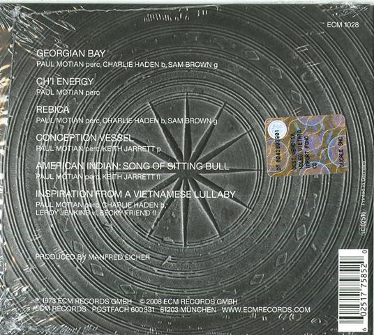 Conception Vessel (Touchstones) - CD Audio di Charlie Haden,Keith Jarrett,Paul Motian - 2