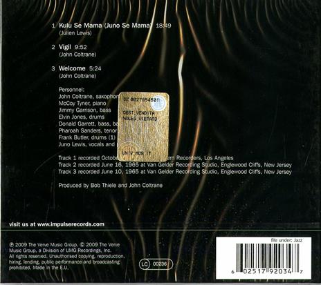 Kulu Sé Mama - CD Audio di John Coltrane - 2