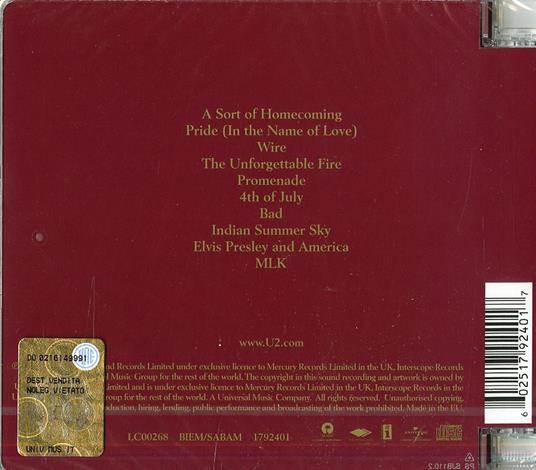 The Unforgettable Fire (25th Anniversary Remaster) - CD Audio di U2 - 2