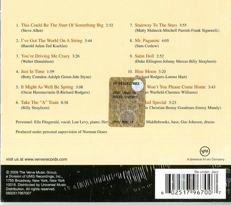 Ella in Hollywood - CD Audio di Ella Fitzgerald - 2