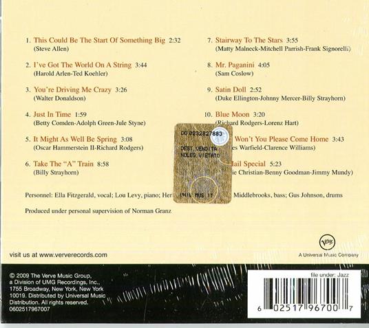 Ella in Hollywood - CD Audio di Ella Fitzgerald - 2