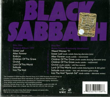 Master of Reality (Deluxe Edition) - CD Audio di Black Sabbath - 2