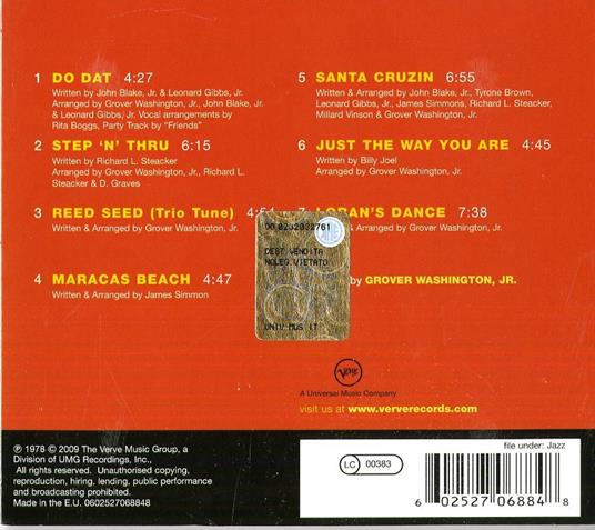 Reed Seed - CD Audio di Grover Washington Jr. - 2