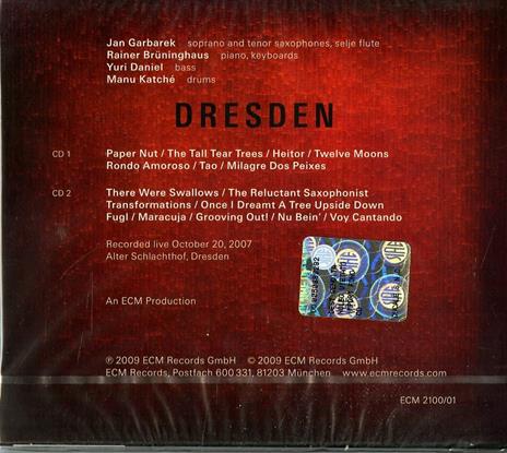 Dresden. In Concert - CD Audio di Jan Garbarek - 2