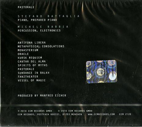 Pastorale - CD Audio di Stefano Battaglia,Michele Rabbia - 2