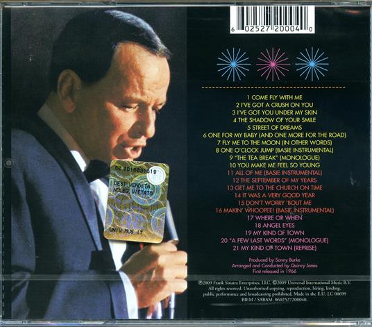 Sinatra at the Sands - CD Audio di Count Basie,Frank Sinatra - 2