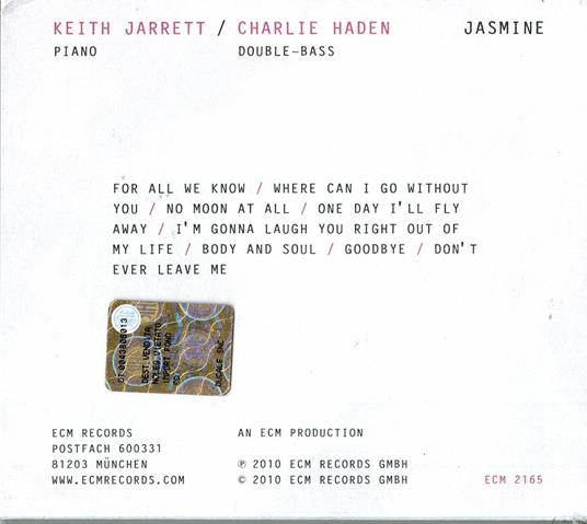 Jasmine - CD Audio di Charlie Haden,Keith Jarrett - 2
