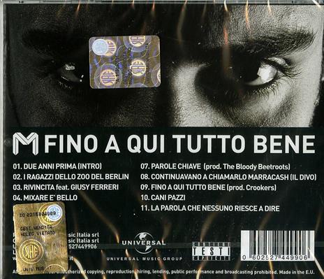 Fino a qui tutto bene - CD Audio di Marracash - 2