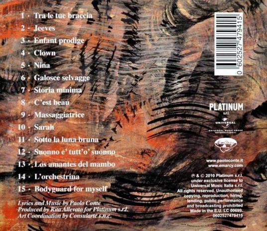 Nelson - CD Audio di Paolo Conte - 2