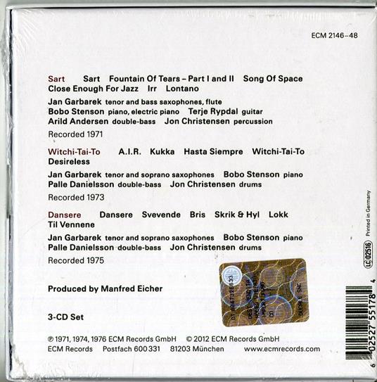Dansere - CD Audio di Jan Garbarek - 2