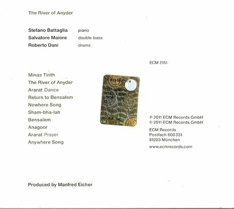 The River of Anyder - CD Audio di Stefano Battaglia - 2