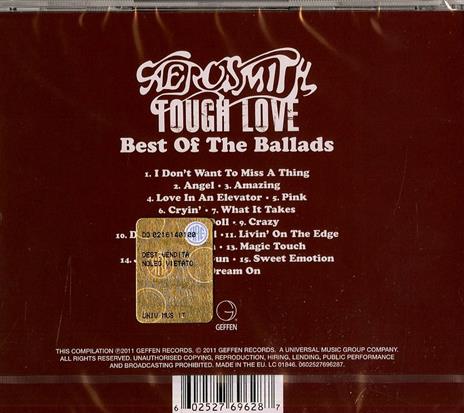 Tough Love. Best of the Ballads - CD Audio di Aerosmith - 2