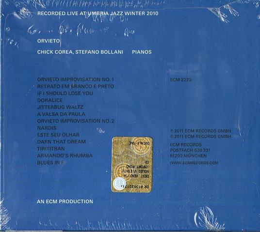 Orvieto - CD Audio di Chick Corea,Stefano Bollani - 2