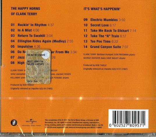 The Happy Horns of Clark Terry - It's What's Happenin' - CD Audio di Clark Terry - 2