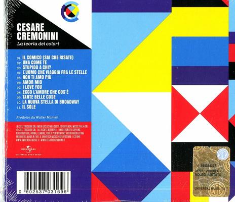La teoria dei colori - CD Audio di Cesare Cremonini - 2