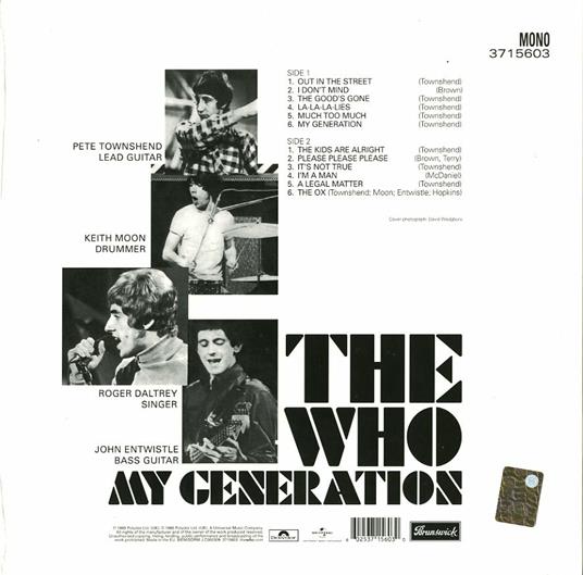 My Generation - Vinile LP di Who - 2
