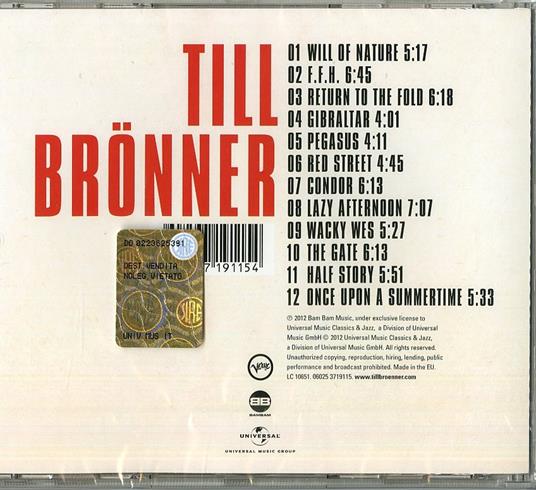 Till Bronner - CD Audio di Till Brönner - 2