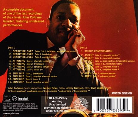 Sun Ship. The Complete Sessions - CD Audio di John Coltrane - 2