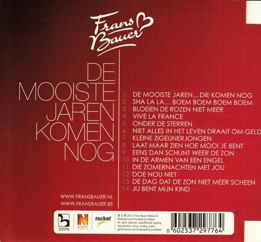 De Mooiste Jaren Die - CD Audio di Frans Bauer - 2