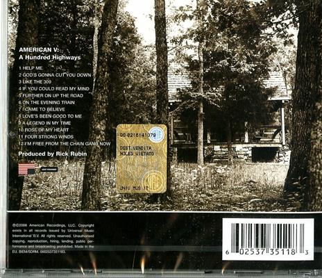American V. A Hundred Highways - CD Audio di Johnny Cash - 2