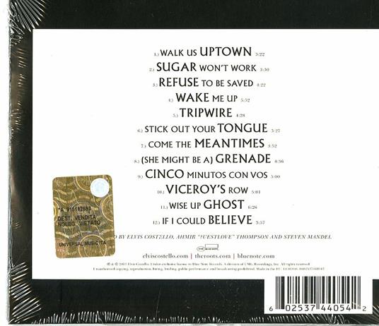 Wise Up Ghost - CD Audio di Elvis Costello,Roots - 2