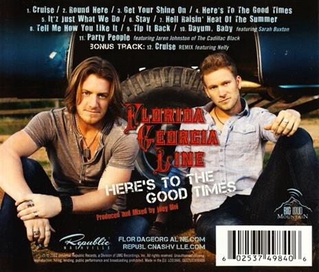 Here's to the Good Times - CD Audio di Florida Georgia Line - 2