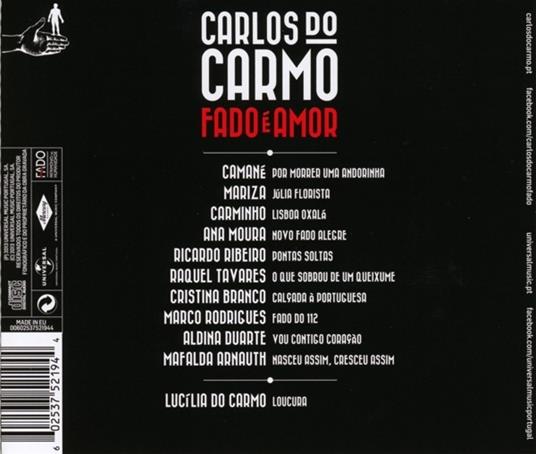 Duets Album - CD Audio di Carlos Do Carmo - 2