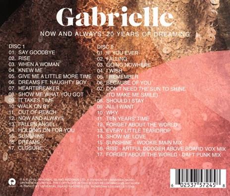 Now & Always. 20 Years - CD Audio di Gabrielle - 2