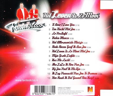 Het Leven Is Zo Mooi - CD Audio di Fantasticos - 2