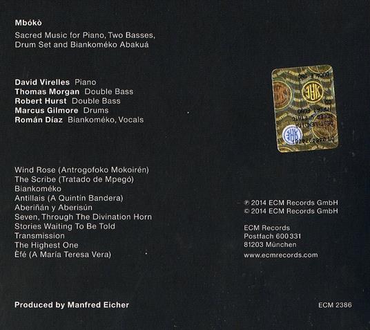 Mboko - CD Audio di David Virelles - 2