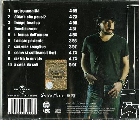 Metromoralità - CD Audio di Adolfo Dececco - 2