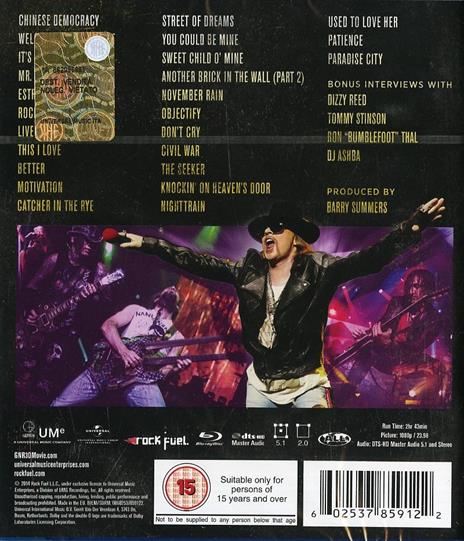 Guns N' Roses. Appetite For Democracy. Live At The Hard Rock Casino 3D (Blu-ray) - Blu-ray di Guns N' Roses - 2