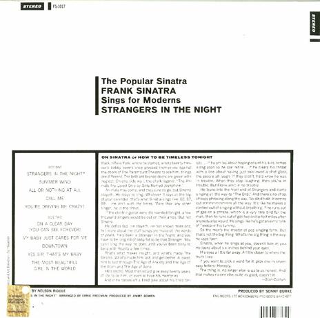 Strangers in the Night - Vinile LP di Frank Sinatra - 2