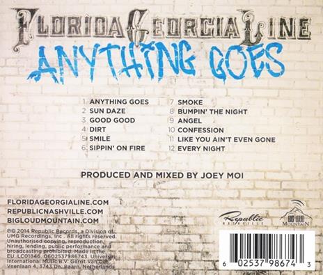 Anything Goes - CD Audio di Florida Georgia Line - 2