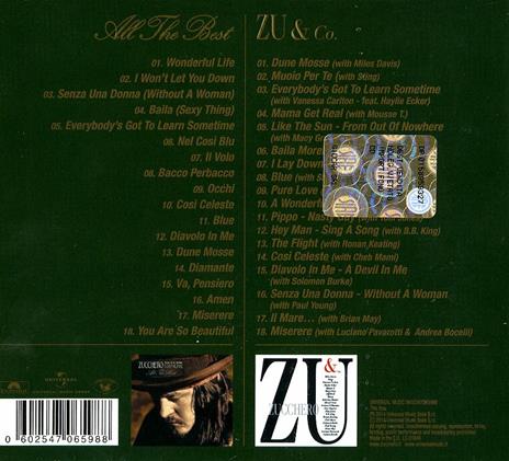 All the Best - Zu & Co (Special Edition) - CD Audio di Zucchero - 2
