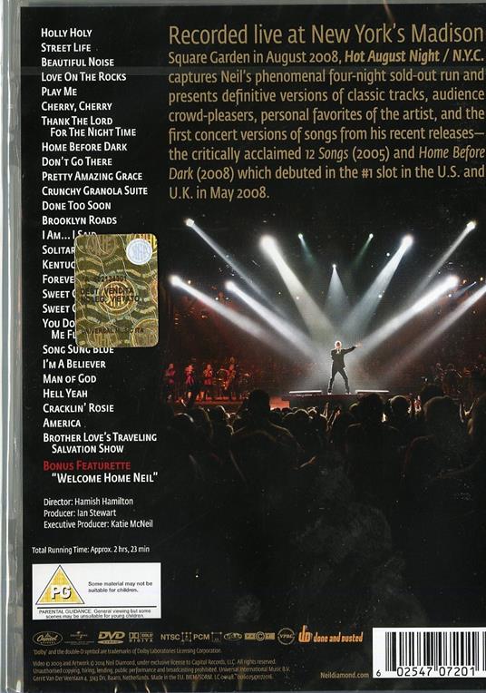 Neil Diamond. Hot August Night (DVD) - DVD di Neil Diamond - 2
