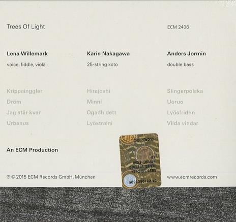 Trees of Light - CD Audio di Anders Jormin - 2