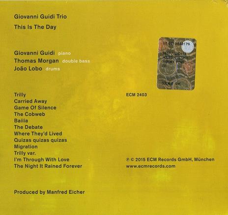 This Is the Day - CD Audio di Giovanni Guidi - 2