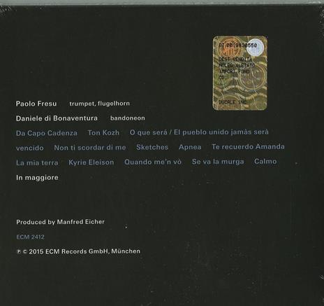 In Maggiore - CD Audio di Paolo Fresu - 2