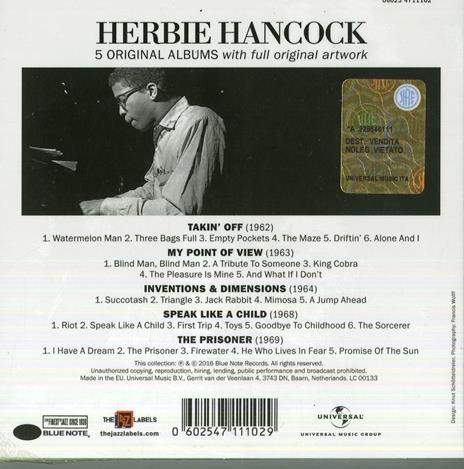 5 Original Albums - CD Audio di Herbie Hancock - 2