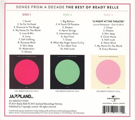 Best Of: Songs From A [3Cd] - CD Audio di Beady Belle - 2