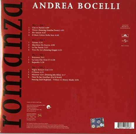 Romanza (Remastered) - Vinile LP di Andrea Bocelli - 2