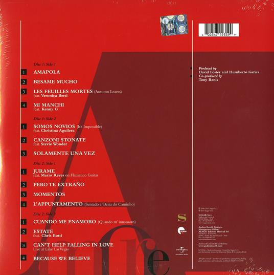 Amore (Remastered) - Vinile LP di Andrea Bocelli - 2