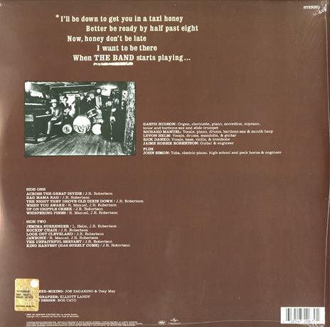 The Band - Vinile LP di Band - 2