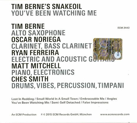 You've Been Watching Me - CD Audio di Tim Berne - 2