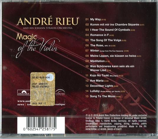 Magic of the Violin - CD Audio di André Rieu - 2