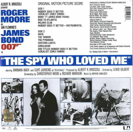 The Spy Who Loved Me (Colonna sonora) (Limited Edition 180 gr. + MP3 Download) - Vinile LP - 2
