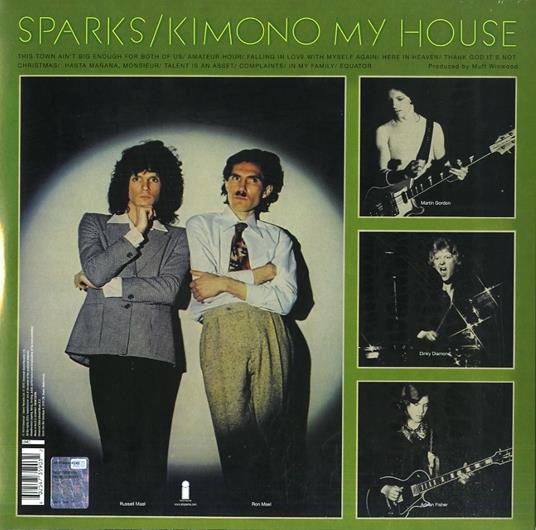 Kimono My House - Vinile LP di Sparks - 2