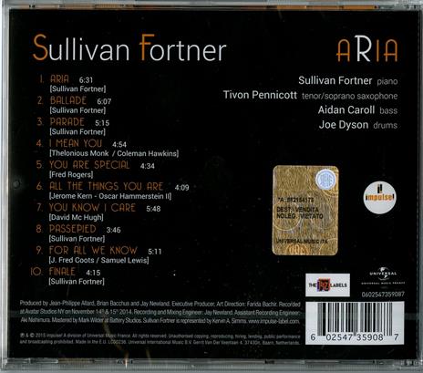 Aria - CD Audio di Sullivan Fortner - 2
