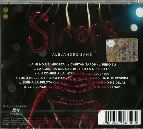 Sirope (Italian Version) - CD Audio di Alejandro Sanz - 2